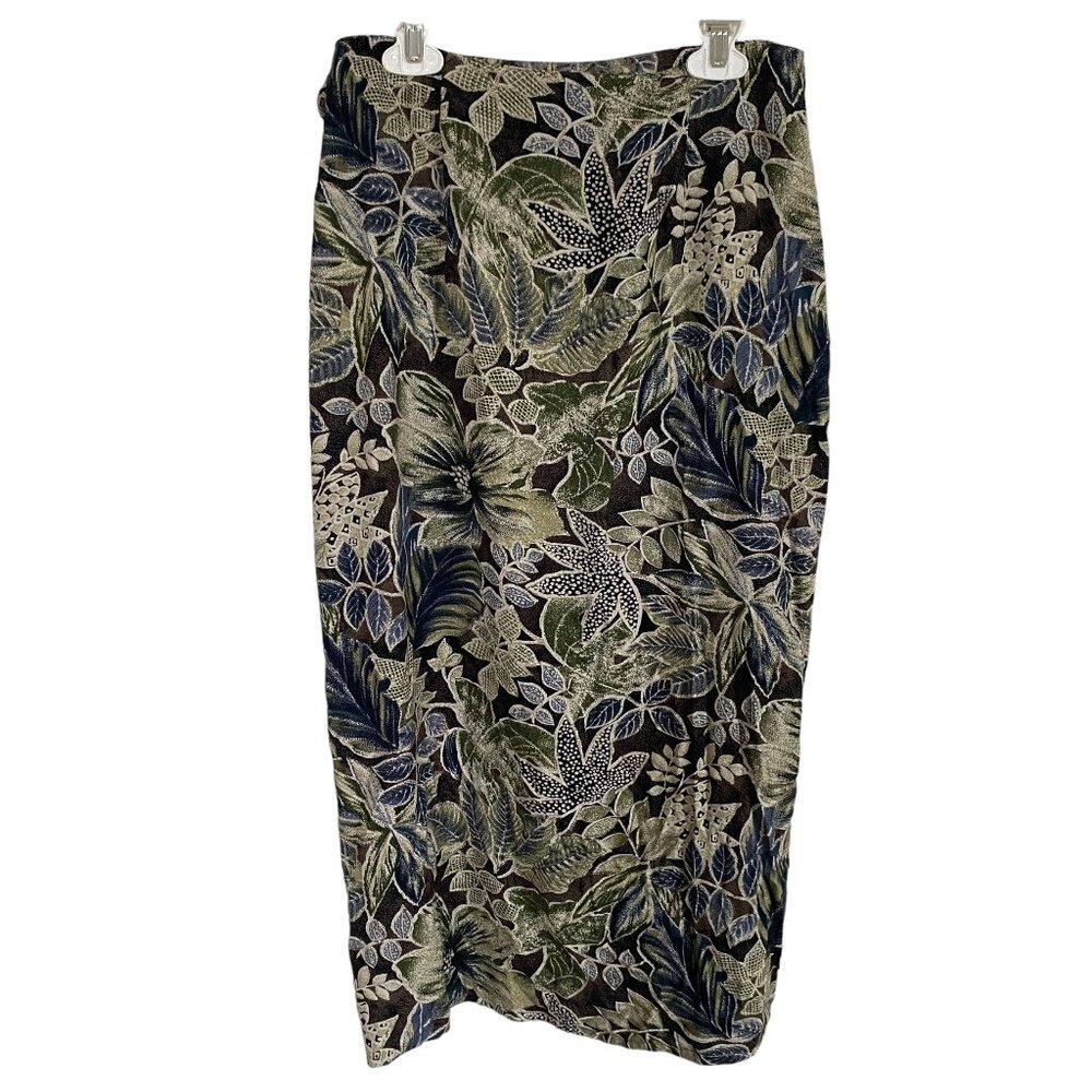 Paul Harris Design women's small floral front wrap skirt side tie